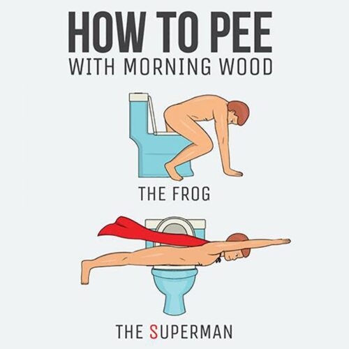 How To Pee With Morning Wood [Wall Art] 3