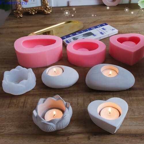 Handmade DIY Silicone Candlestick Mold - For Creating Beautiful Candlesticks From Concrete