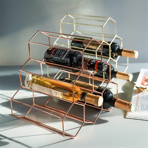 Geometric Wine Display Rack 1