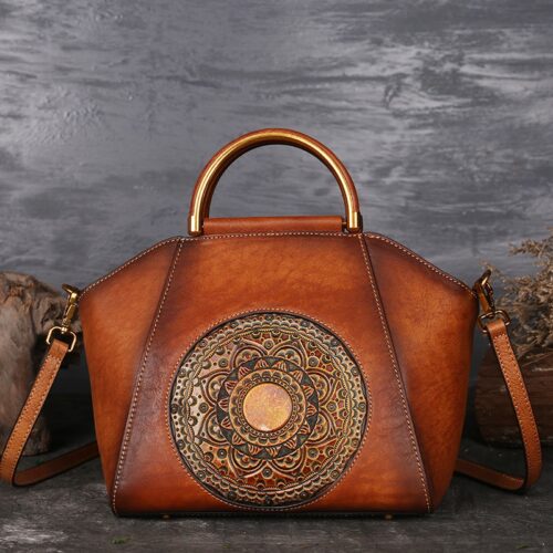 Women's Vintage Cowhide Shoulder Bag 1